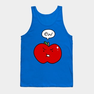 Red Apple Saying Ew Tank Top